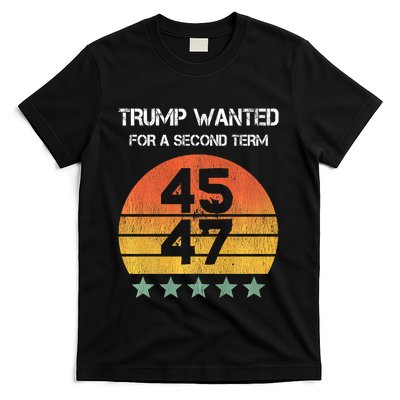 45 Squared Trump Wanted For Second Term 2024 T-Shirt