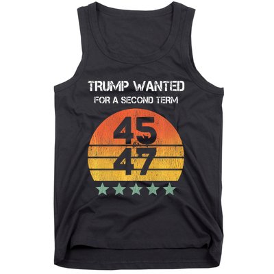 45 Squared Trump Wanted For Second Term 2024 Tank Top