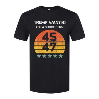 45 Squared Trump Wanted For Second Term 2024 Softstyle® CVC T-Shirt