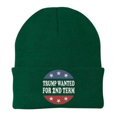 45 Squared Trump Wanted For Second Term 2024 Vintage Button Knit Cap Winter Beanie