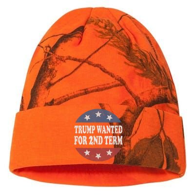 45 Squared Trump Wanted For Second Term 2024 Vintage Button Kati Licensed 12" Camo Beanie