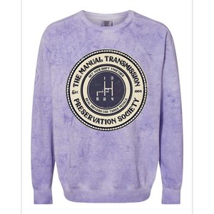 4 Speed The Manual Transmission Preservation Society Colorblast Crewneck Sweatshirt