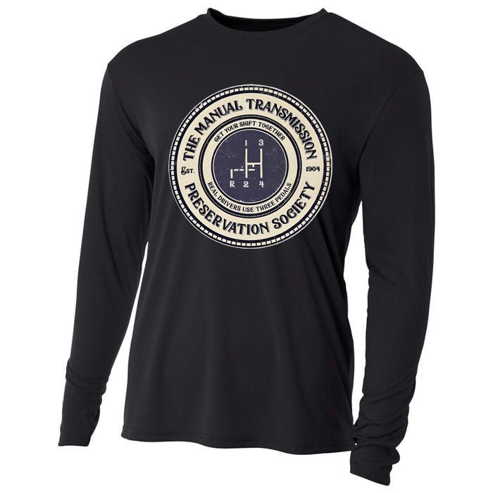 4 Speed The Manual Transmission Preservation Society Cooling Performance Long Sleeve Crew