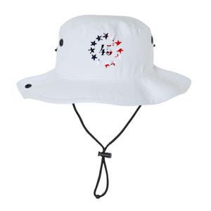 45 Squared Trump Betsy Ross Distressed Flag 2024 Second Term Gift Legacy Cool Fit Booney Bucket Hat