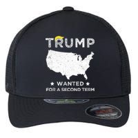 45 SQUARED TRUMP WANTED FOR SECOND TERM 2024 Flexfit Unipanel Trucker Cap