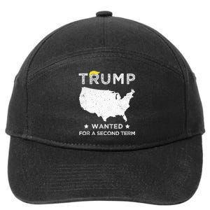 45 SQUARED TRUMP WANTED FOR SECOND TERM 2024 7-Panel Snapback Hat