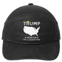 45 SQUARED TRUMP WANTED FOR SECOND TERM 2024 7-Panel Snapback Hat