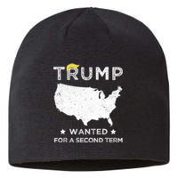 45 SQUARED TRUMP WANTED FOR SECOND TERM 2024 Sustainable Beanie