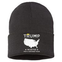 45 SQUARED TRUMP WANTED FOR SECOND TERM 2024 Sustainable Knit Beanie