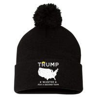 45 SQUARED TRUMP WANTED FOR SECOND TERM 2024 Pom Pom 12in Knit Beanie