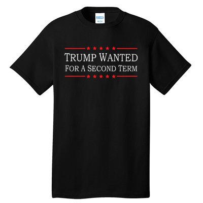 45 Squared Trump Wanted For Second Term 2024 Tall T-Shirt