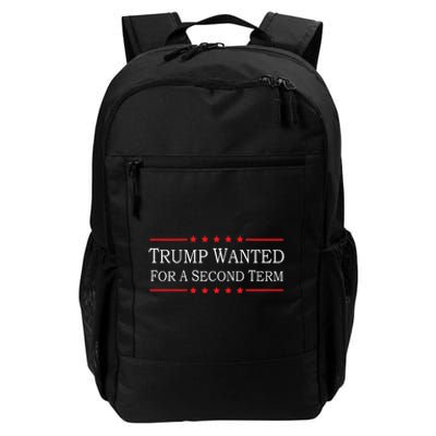 45 Squared Trump Wanted For Second Term 2024 Daily Commute Backpack