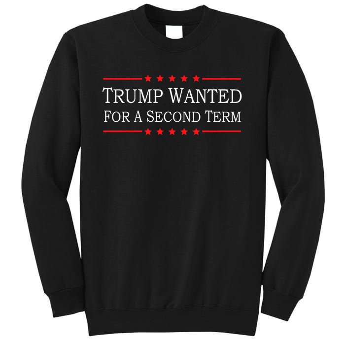 45 Squared Trump Wanted For Second Term 2024 Tall Sweatshirt