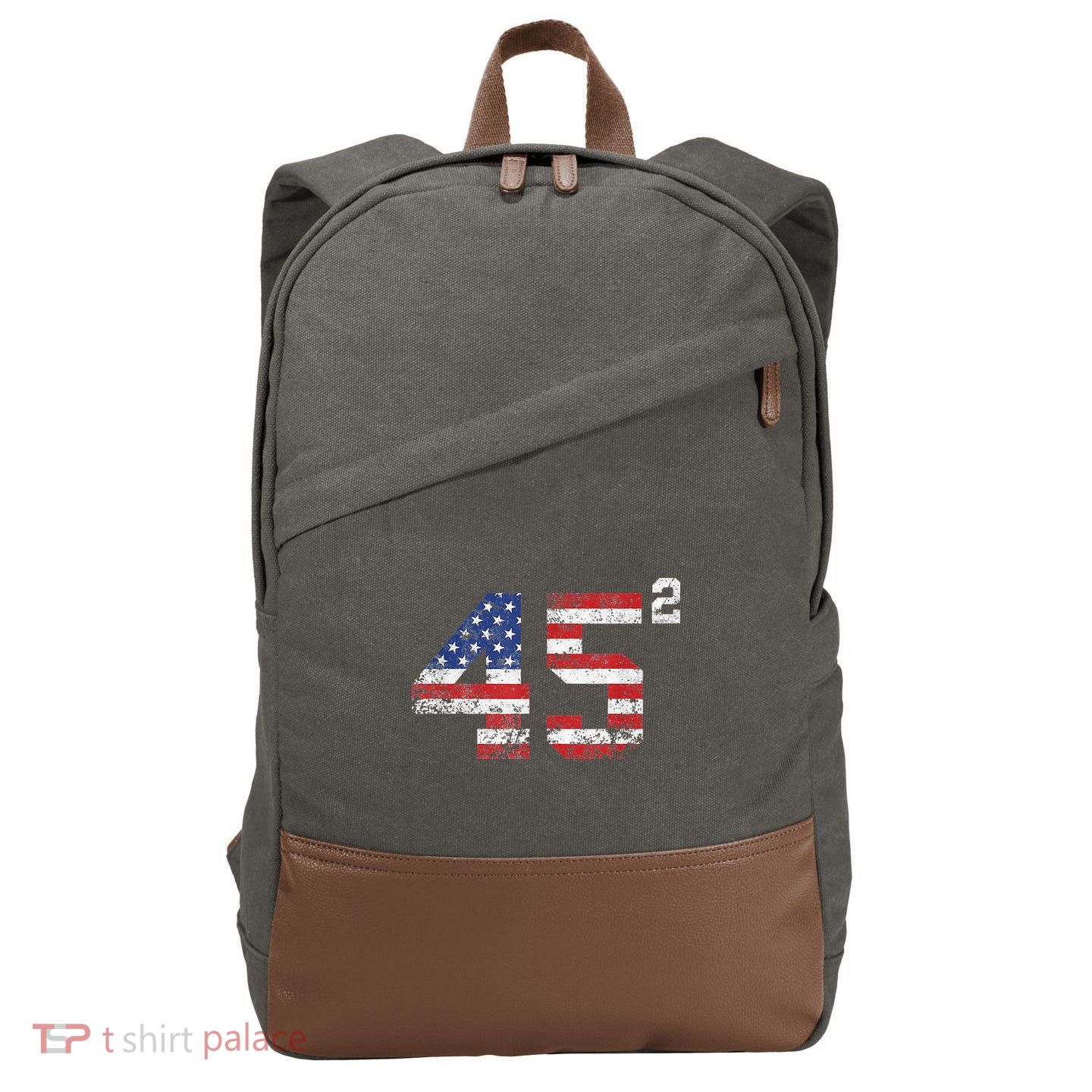 45 Squared Trump 2024 Cotton Canvas Backpack