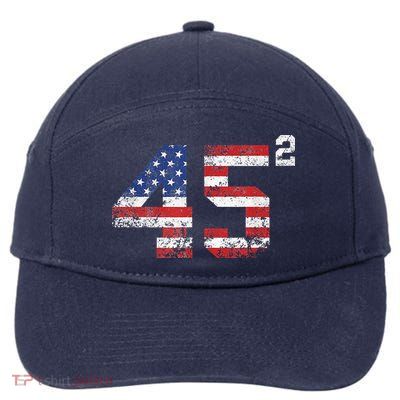 45 Squared Trump 2024 7-Panel Snapback Hat