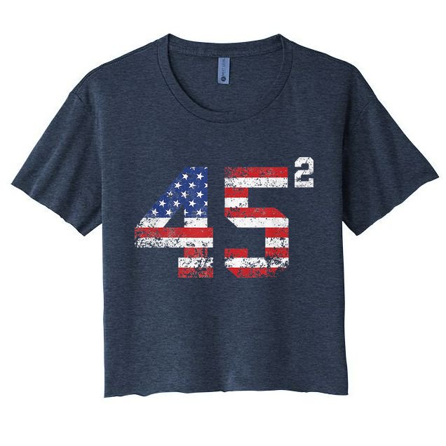 45 Squared Trump 2024 Crop Top