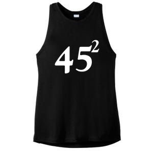 45 Squared Trump 2024 Second Term Ladies PosiCharge Tri-Blend Wicking Tank