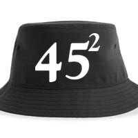 45 Squared Trump 2024 Second Term Sustainable Bucket Hat