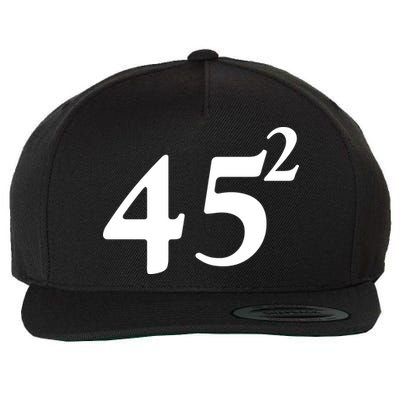 45 Squared Trump 2024 Second Term Wool Snapback Cap
