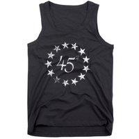 45 Squared Trump Betsy Ross Flag 2020 Second Term Tank Top