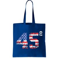 45 Squared Trump 2024 Second Term Usa Vintage Tote Bag