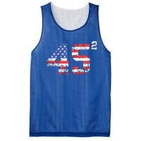 45 Squared Trump 2024 Second Term Usa Vintage Mesh Reversible Basketball Jersey Tank