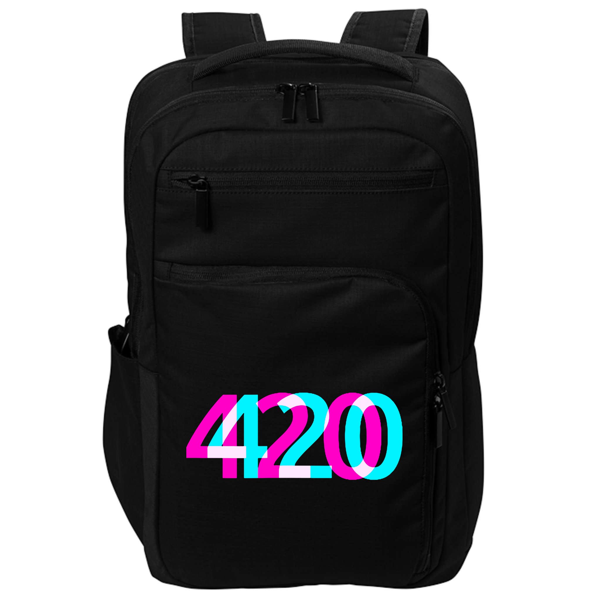420 Stoner Weed Cannabis Marijuana Kush Joint Impact Tech Backpack