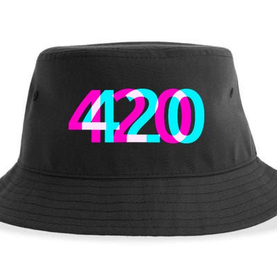 420 Stoner Weed Cannabis Marijuana Kush Joint Sustainable Bucket Hat