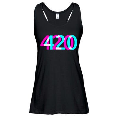 420 Stoner Weed Cannabis Marijuana Kush Joint Ladies Essential Flowy Tank
