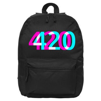 420 Stoner Weed Cannabis Marijuana Kush Joint 16 in Basic Backpack