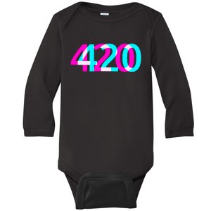 420 Stoner Weed Cannabis Marijuana Kush Joint Baby Long Sleeve Bodysuit