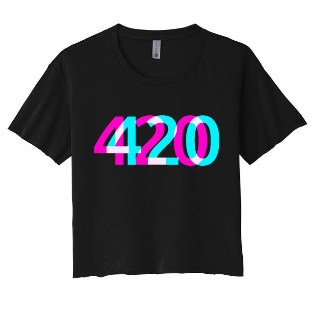 420 Stoner Weed Cannabis Marijuana Kush Joint Crop Top