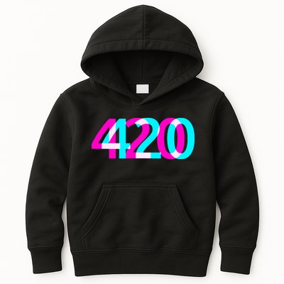 420 Stoner Weed Cannabis Marijuana Kush Joint Kids Hoodie