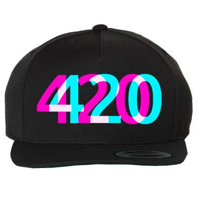 420 Stoner Weed Cannabis Marijuana Kush Joint Wool Snapback Cap
