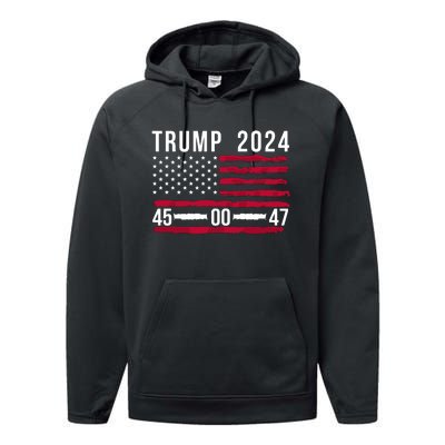 47 Trump 2024 Performance Fleece Hoodie