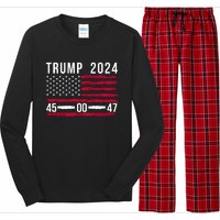 47 Trump 2024 Long Sleeve Pajama Set