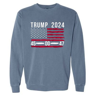 47 Trump 2024 Garment-Dyed Sweatshirt