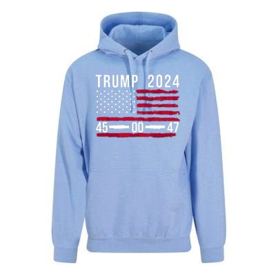 47 Trump 2024 Unisex Surf Hoodie