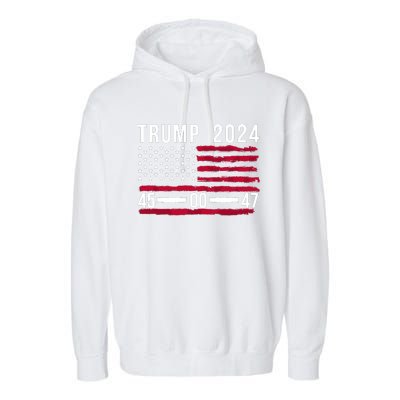 47 Trump 2024 Garment-Dyed Fleece Hoodie