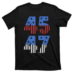 4547 Trump 2024 Patriotic Election Varsity Us Flag T-Shirt