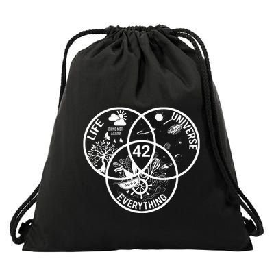 42 The Answer To Life The Universe And Everything Drawstring Bag