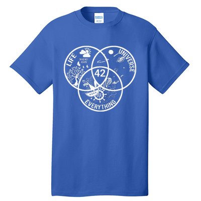 42 The Answer To Life The Universe And Everything Tall T-Shirt