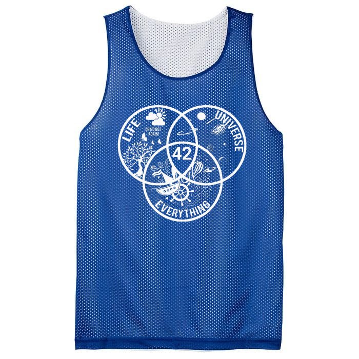 42 The Answer To Life The Universe And Everything Mesh Reversible Basketball Jersey Tank