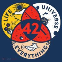 42 The Answer To Life The Universe And Everything Drawstring Bag