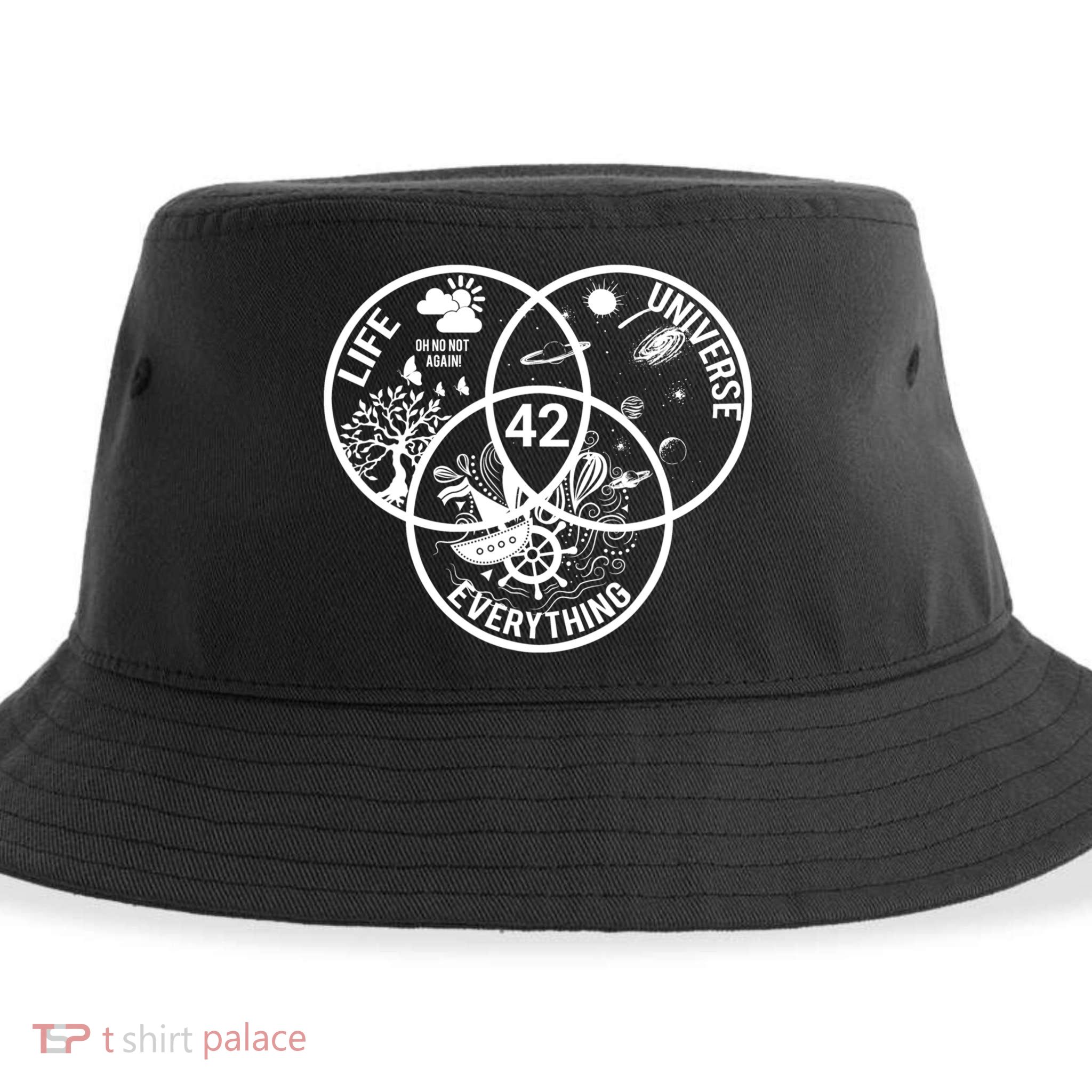 42 The Answer To Life The Universe And Everything Gift Sustainable Bucket Hat