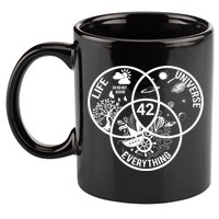 42 The Answer To Life The Universe And Everything Gift 11oz C Handle Ceramic Mug