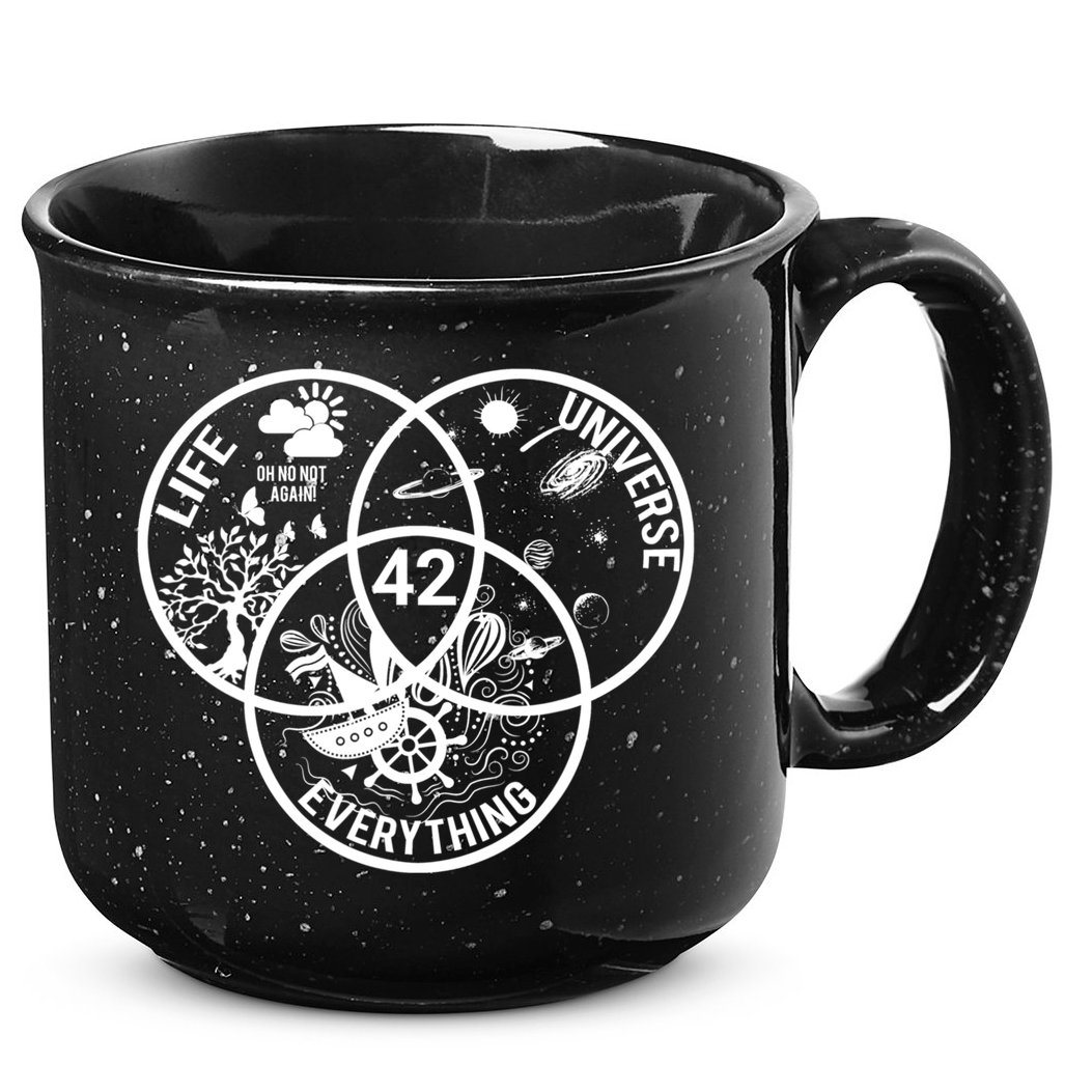 42 The Answer To Life The Universe And Everything Gift 15oz Campfire Ceramic Mug