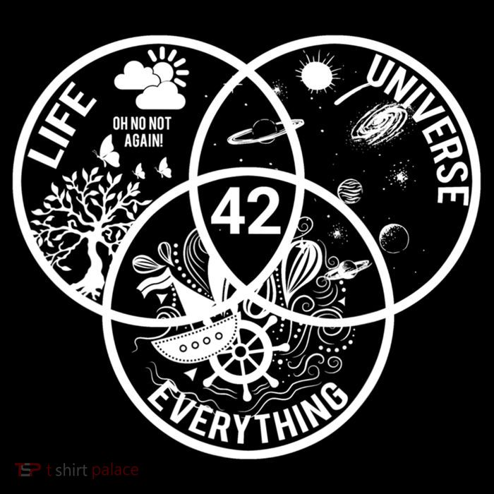 42 The Answer To Life The Universe And Everything Gift Drawstring Bag