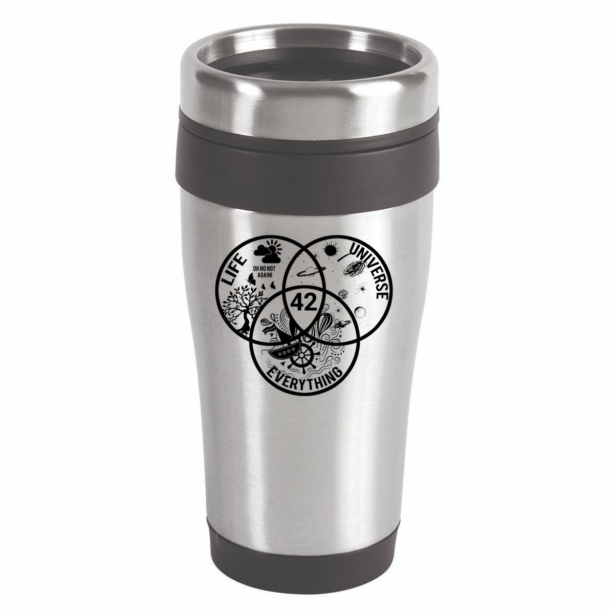 42 The Answer To Life The Universe And Everything Gift 16oz Travel Tumbler