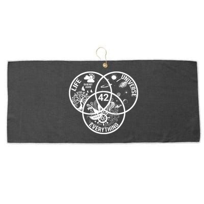 42 The Answer To Life The Universe And Everything Gift Large Microfiber Waffle Golf Towel
